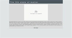 Desktop Screenshot of 5th-state-of-matter.info